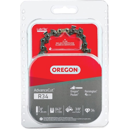 Oregon Cutting Oregon AdvanceCut 8 In. 90PX Polesaw Chain R34